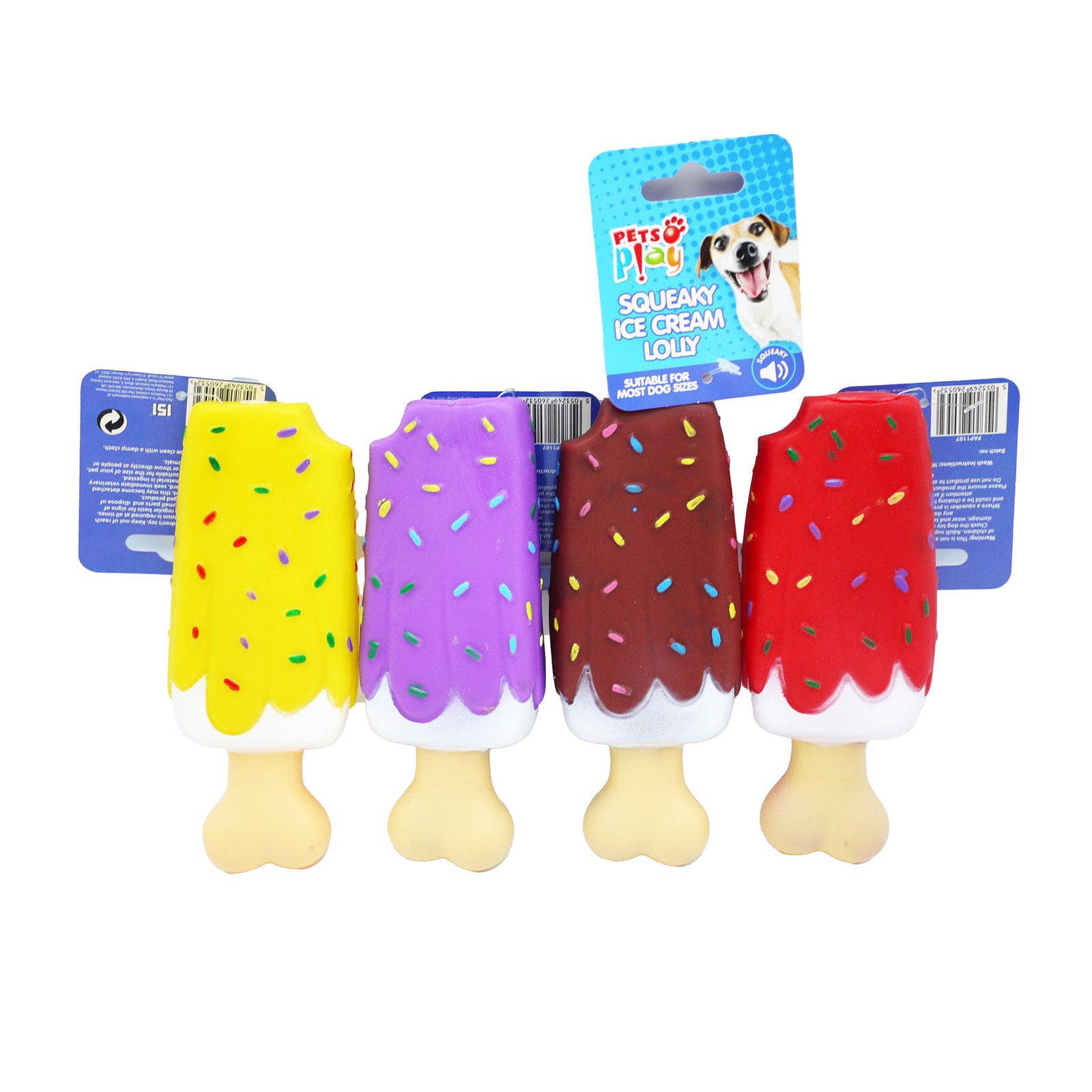 Pets Play Squeaky Ice Cream Lolly Pets Play Squeaky Ice Cream Lolly